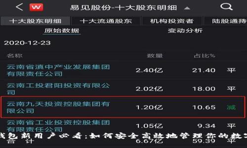 数字钱包新用户必看：如何安全高效地管理你的数字资产